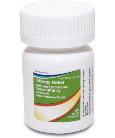 Aurohealth Allergy Relief Cetirizine Hydrochloride 10mg Tablets - 100 Count - Buy Online on GoSupps.com