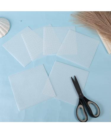 7CT Clear Plastic Canvas - 20 Sheets | Mesh Sheets for Embroidery & Cross Stitch | DIY Crafts Projects (5.4x5.4inch) - Buy Online on GoSupps.com