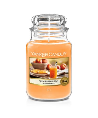 Yankee Candle Candle Farm Fresh Peach Large Fresh Peach Large Jar Candle