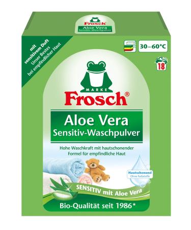 Frosch Aloe Vera Washing Powder Color pack of 5 (5 x 18 wash loads) 1.35 kg (pack of 5)
