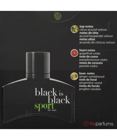 YVES SAINT LAURENT Nu Parfums Black is Black Sport Eau de Toilette Spray for Men 3.4 Ounce (Pack of 2) 3.4 Fl Oz (Pack of 2) - Buy Online on GoSupps.com