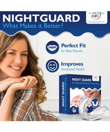 Sleepgene Dental Night Guard - BPA-Free Moldable Mouth Guard for Teeth Grinding - Promotes Deep Sleep - Includes Hygienic Storage Case (Small) - Buy Online on GoSupps.com