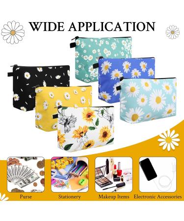 Sanwuta Mandala Flower Cosmetic Bags Set - 12 Roomy Waterproof Toiletry Organizers for Women & Girls - Buy Online on GoSupps.com