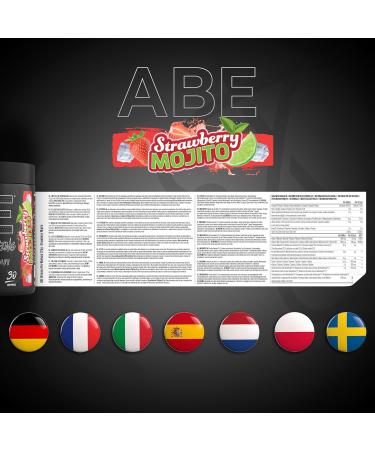 Applied Nutrition ABE Pre Workout Powder - Strawberry Mojito Flavor - 375g - 30 Servings - Buy Online on GoSupps.com