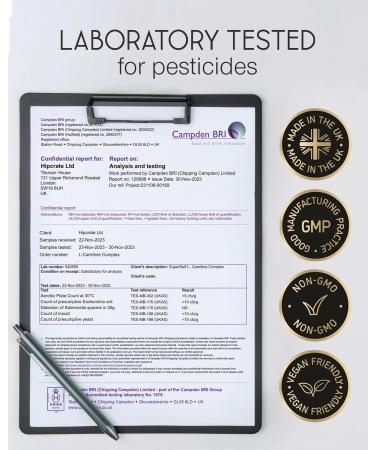 L-Carnitine Capsules 2200mg - L-Carnitine Complex with Vitamins D & B - Reduces Tiredness & Fatigue - Energy & Metabolism Support - 120 Vegan Tablets - High Strength L Carnitine Tartrate Supplement 120 count (Pack of 1) - Buy Online on GoSupps.com