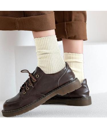 Ruzister Women's Crew Socks - 3 Pairs of Cute Comfortable Premium Cotton Knit Sports Socks - Perfect Gift for Leisure Wear - Buy Online on GoSupps.com
