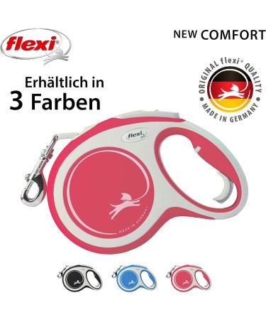 Flexi Retractable Leash New Comfort - Red - Large 8m | International Shipping Available - Buy Online on GoSupps.com
