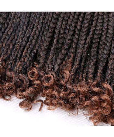 6 Packs Bob Box Braids Crochet Hair 10 Inch - Bohemian Curly Ends for Black Women - T30 Color - Buy Online on GoSupps.com