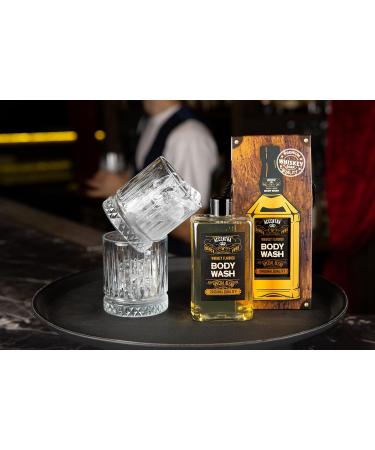Accentra Shower gel SPECIAL BLEND in bottle incl gift box in whiskey look 400ml fragrance Whiskey refillable blackorange - Buy Online on GoSupps.com