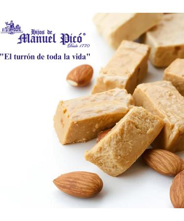 Hijos de Manuel Pic - Nougat la Jaune d uf Grill Artisanal Qualit Supr me Sans Colorants Amande Marcona et Jaune d uf Flamb labor Jijona Nougat Traditionnel Gourmand (500 g) - Buy Online on GoSupps.com