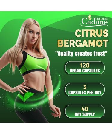 Cadane Citrus Bergamot Supplement | Heart & Immune System | Vegan Non-GMO 120 Capsules 40-Day Supply - Buy Online on GoSupps.com