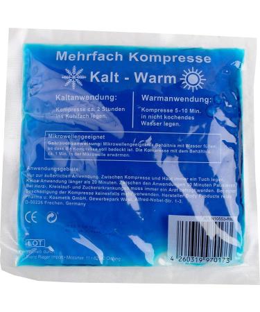 Pack of 10 Cold Warm Compresses | Multi-Purpose Cooling Pads (13 x 14 cm) - Ideal for Pain Relief & Swelling - Buy Online on GoSupps.com