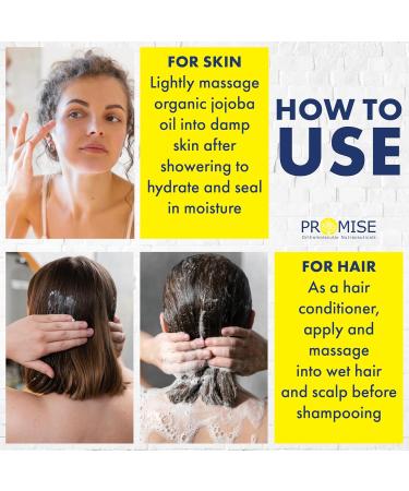 500ml (16.9oz) ORGANIC JOJOBA Oil 100% Pure Moisturizing Oil skin hair and body Unrefined Hexane Free Natural Cold Pressed + UV Protected Carrier Oil Certified Organic Made in Canada (500ml) 500 ml (Pack of 1) - Buy Online on GoSupps.com