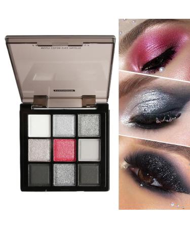 Nixiara Dark Eyeshadow Palette Smokey Eyeshadow Palette Eyeshadow Palette Shimmer Matte Eye Makeup Pallet 9 Colors Blendable High Pigmented Dark Eyeshadow Long Lasting for Halloween - Buy Online on GoSupps.com