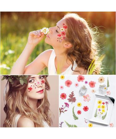 109 Piece Real Dried Pressed Flowers Set with Tweezers - Craft DIY Candle Resin Jewelry Nail Pendant Making Supplies - Buy Online on GoSupps.com