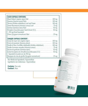 Genestra Brands - Black Walnut Capsules - Herbal Formula to Support Digestive Health - 180 Vegetable Capsules - Buy Online on GoSupps.com