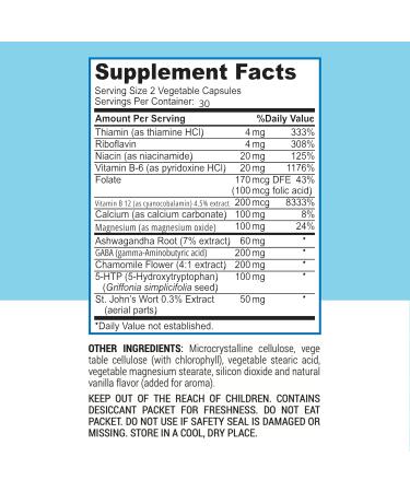 That Good Supp Co Mood Support Supplement - Stress Relief & Cognitive Boost for Men & Women - Vitamin B12 5-HTP Ashwagandha GABA - Made in USA - Buy Online on GoSupps.com