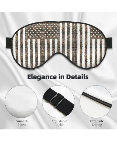 American Camouflage Soft Sleep Eye Mask | Breathable Eye Patch for Women | Ideal for Travel & Relaxation - Buy Online on GoSupps.com