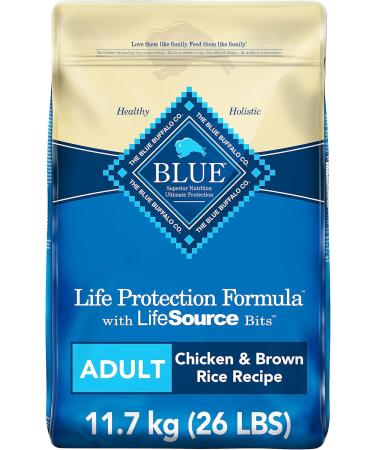 Blue Buffalo Life Protection Formula Healthy Weight Large Breed Dog Food & Life Protection Formula Adult Dog Food - Natural Dry Dog Food for Adult Dogs - Chicken and Brown Rice Healthy Weight Large Breed Chicken Large Bag + Dog Food - 11.7 Kg - Buy Online on GoSupps.com