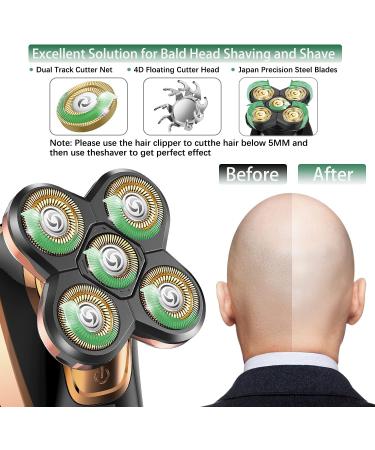 CHLANT Bald Head Shavers for Men - Cordless Waterproof 5 in 1 Electric Razor & Grooming Kit for Bald Heads - Buy Online on GoSupps.com