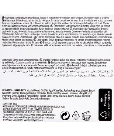 The Body Shop English Dawn Gardenia Eau De Toilette Spray 1.69 Fluid Ounce - Buy Online on GoSupps.com