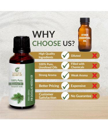 Pure Balsam Fir Needle Oil -(Abies Balsamea)- Essential Oil 100% Pure Natural Undiluted Uncut Therapeutic Grade Oil 1.01 Fl.OZ 1.01 Fl Oz (Pack of 1) - Buy Online on GoSupps.com