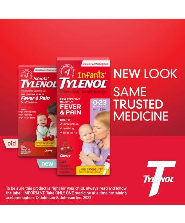 Tylenol Peds Tylenol Infants Acetaminophen Suspension Concentrated Drops Dye-free Grape 24 ml 24 milliliter Cherry Pain Reliever - Buy Online on GoSupps.com