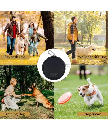 Sheryl & Rain Small Dog Treats Training Bag - Zippered Delicacies in Pocket Format for Travel & Walks - Black Round - Buy Online on GoSupps.com