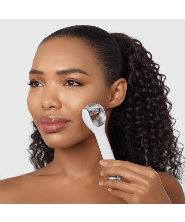 GESKE | SmartAppGuided MicroNeedle Face Roller | 9 in 1 | with rose quartz | Microneedling | Professional Microneedling Device | Needle Roller | Face Beauty Roller | Micro Needles - Buy Online on GoSupps.com