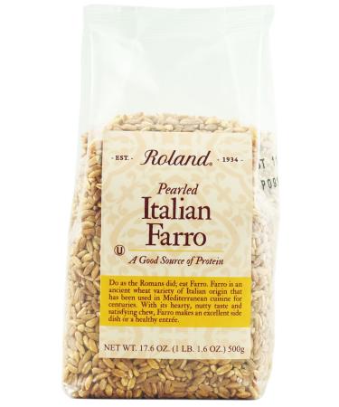 Roland Italian Farro, Pearled, 17.6 Ounce 1.1 Pound (Pack of 1)