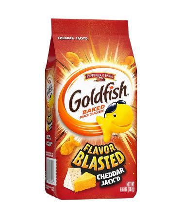 Pepperidge Farm Goldfish Flavor Blasted Cheddar Jack'd Crackers 6.6 oz. - Delicious Snack - Buy Online on GoSupps.com