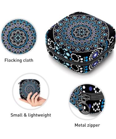 Bohemia Flower Pattern Sanitary Napkin Storage Bag - Menstrual Cup Pouch - Tampon Holder - Period Bag for Women & Teens - Multi-Colored - Buy Online on GoSupps.com