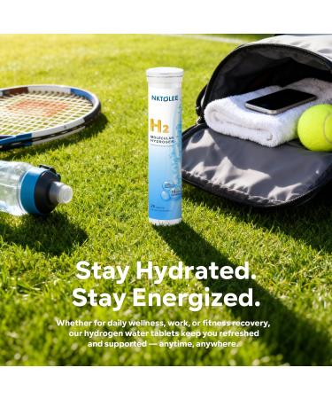 Hydrogen Water Tablets - 16 PPM Molecular Hydrogen Tablet - 200mg Magnesium - Fast Dissolving Hydrogen Tablets for Drinking Water - Antioxidant Support Cellular Health & Recovery - 60 Count - Buy Online on GoSupps.com