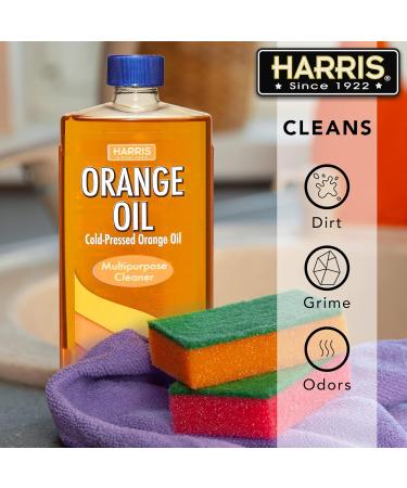 Buy HARRIS Orange Oil 16 Fl Oz Pure Natural Cleaner for Home & Garden | International Shipping Available - Buy Online on GoSupps.com