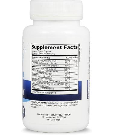 Water Away Pills - Natural Diuretic Herbal Supplement for Water Retention Support - 60 Caps - Buy Online on GoSupps.com
