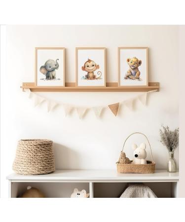 Lavema A4 Safari Animal Poster for Children's Room | Happy Africa Wall Art | Unframed Baby Room Decoration for Boys & Girls - Buy Online on GoSupps.com