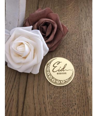 6 Eid Mubarak Cupcake Disc Toppers Gold Eid Cupcake Discs Eid Cupcake Toppers Eid Gift Tags Hamper Tags Eid Gift Charms Eid Decorations. - Buy Online on GoSupps.com