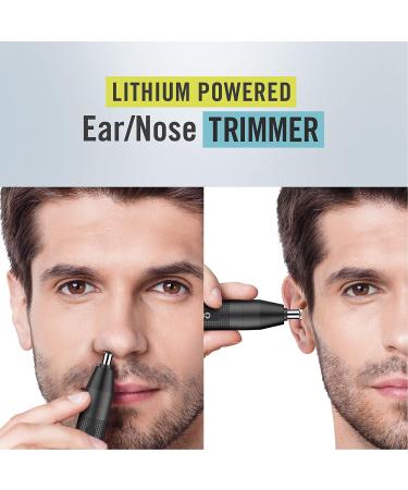 ConairMan Cordless Ear and Nose Hair Trimmer for Men - Lithium Powered with 3-Bevel Blade - Buy Online on GoSupps.com