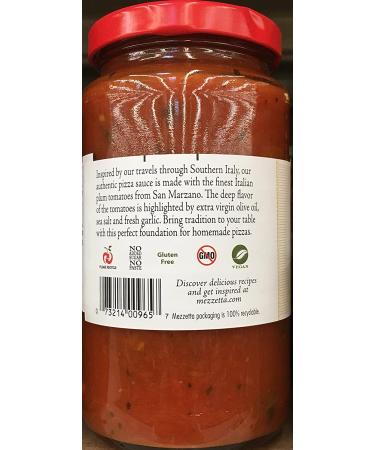 Mezzetta Italian Plum Tomato Pizza Sauce 14 oz Jar - Pack of 3 - Buy Online on GoSupps.com