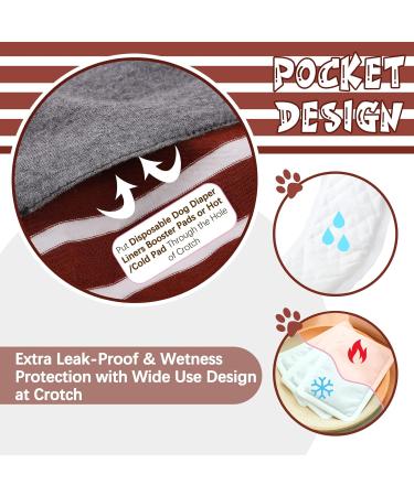 HJYOKUSO Surge Suits for Dogs | Postoperative E-Collar Alternative | Prevents Licking & Protects Abdominal Wounds (Brown XS) - Buy Online on GoSupps.com