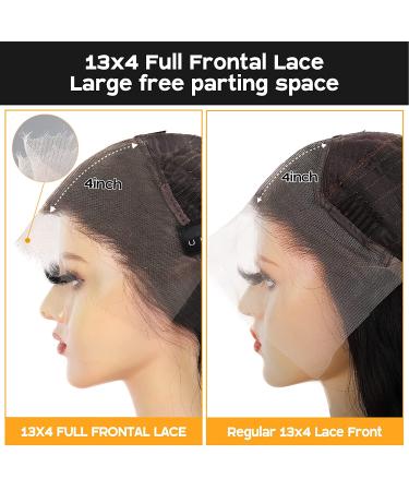 BEEOS 13x4 HD Lace Body Wave Wig 20 Inch 150% Density Pre Plucked 12A Human Hair - Buy Online on GoSupps.com