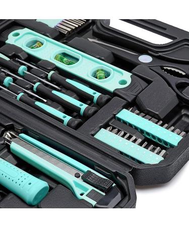 Amazon Basics Household Tool Kit with Tool Storage Case - 142-Piece  Turquoise Turquoise Tool Kit - Buy Online on GoSupps.com