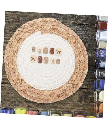 Ipetboom 1pc Nail Displaying Woven Mat Nail Work Woven Mat Braid Tool Woven Coasters Salon Hand Rest Cushion Nail Art Tools Nail Salon Accessory Display Pad Cotton Thread To Weave - Buy Online on GoSupps.com