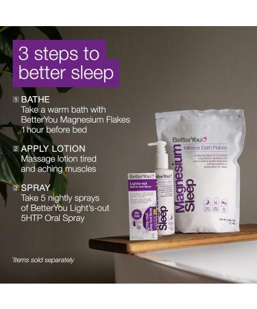 BetterYou Magnesium Sleep Body Lotion - Relaxing Body Lotion - Magnesium Body Cream with Lavender and Chamomile Blend - Sore Muscle Relief - 6.08 oz (Pack of 2) 6.08 Ounce (Pack of 2) - Buy Online on GoSupps.com