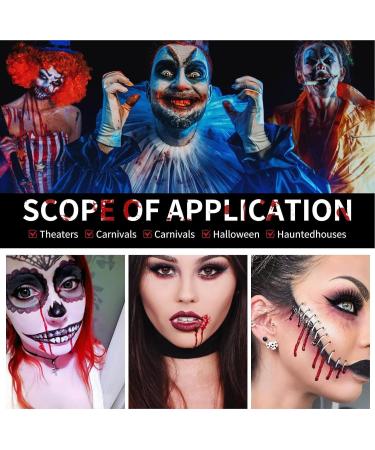 Realistic Fake Blood - 60ml Washable Halloween Makeup Liquid Versatile Fake Blood Gel | Cosplay Theatrical Performances Horror Movies Costume Parties Pranks Photoshoots - Buy Online on GoSupps.com