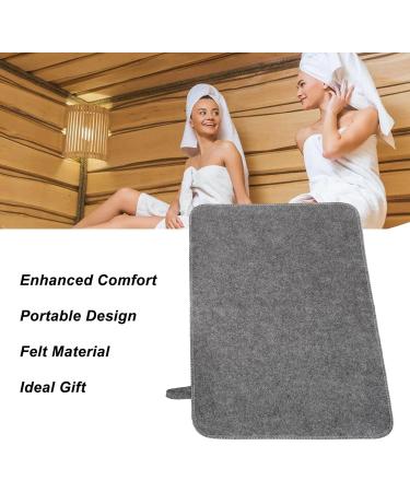 Felt Sauna Mat Water Absorption Hanging Durable Material Fine Stitches Sauna Accessory for Sauna Bath House Shower Room - Buy Online on GoSupps.com