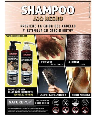 Naturepop Black Garlic Hair Loss Conditioner - Stimulates Growth, Prevents Hair Loss, Relieves Itchy Scalp - 16.9 fl oz/500 mL - Made in Korea - Buy Online on GoSupps.com