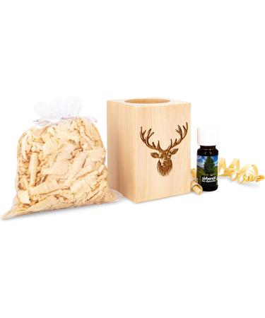 Sagl.Tirol Swiss Stone Pine Fragrance Set - Organic Pine Oil & Shavings for a Natural Aroma Experience - Buy Online on GoSupps.com
