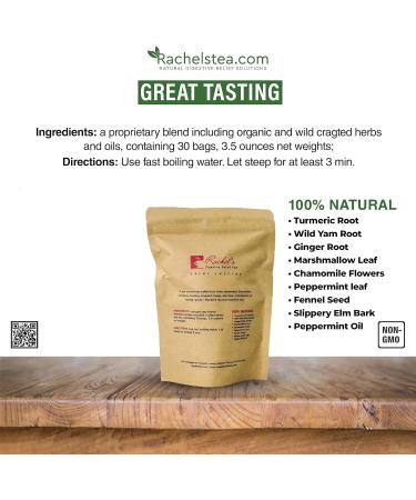 Rachel's Tea and Candida Support: 30 Day Supply Turmeric Wild Yam Ginger Peppermint Fennel Slippery Elm + Candida Support Capsules - Buy Online on GoSupps.com