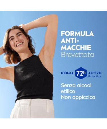 NIVEA Black & White Invisible Original Roll-on 6 x 50 ml Women's Effective 72 Hour Deodorant Roll on Antiperspirant for Odors Sweat Residue Irritations and Stains on Light and Dark Fabrics - Buy Online on GoSupps.com